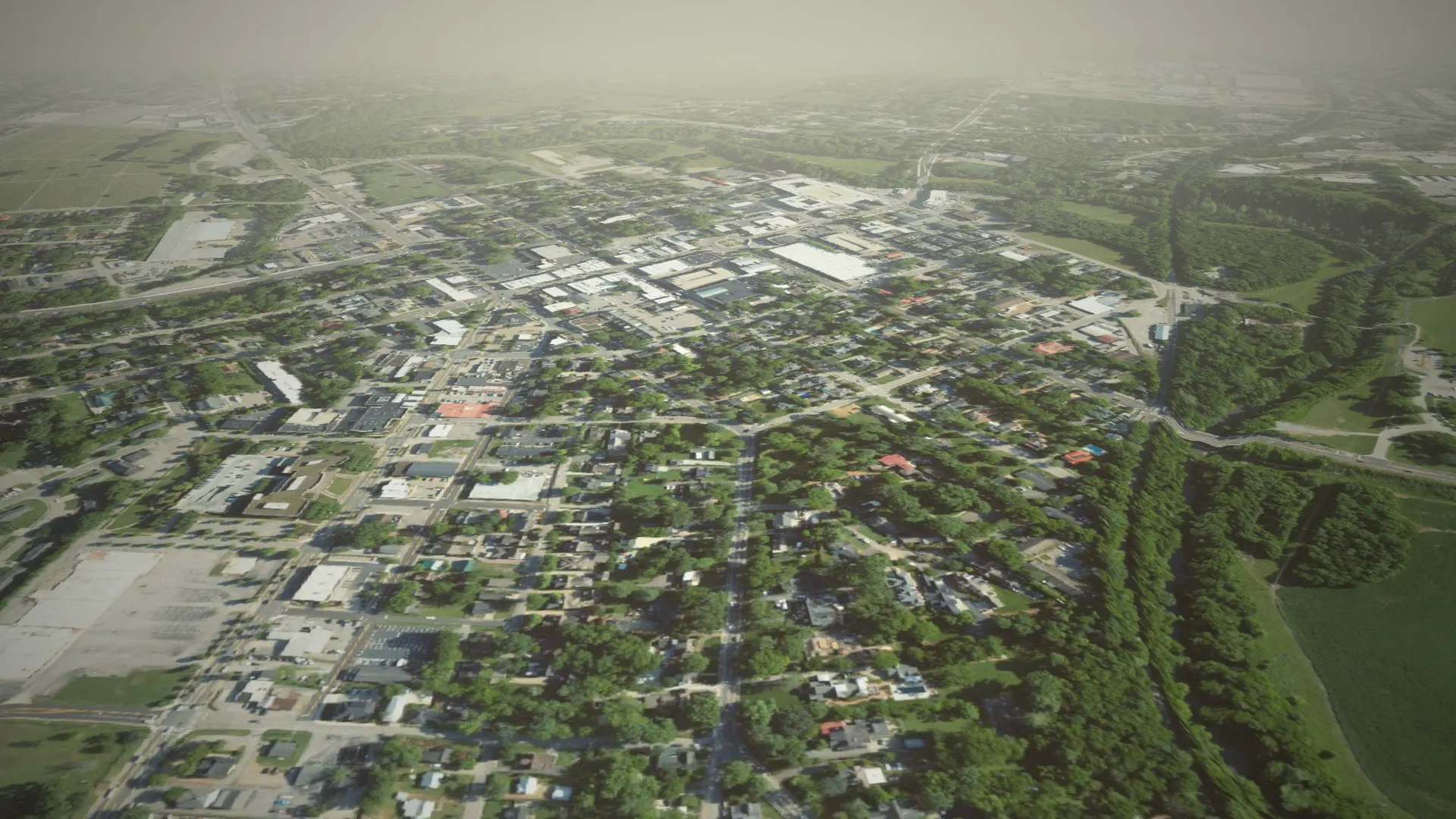 Aerial view of Franklin