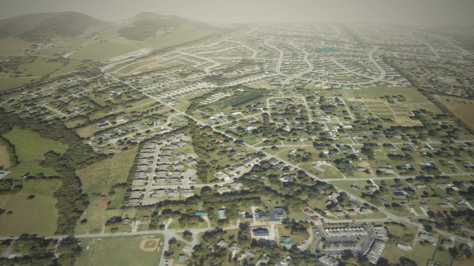 Aerial view of Spring Hill